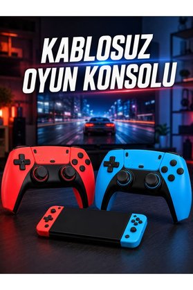 Boskord Kablosuz Oyun Konsolu Hdmi Çıkışlı Çift Kontrolcülü Retro Oyun Seti