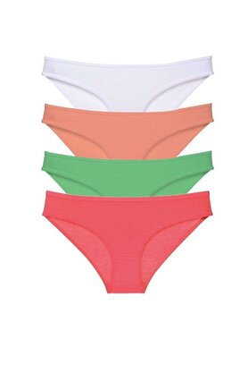 Ethab Ticaret Glb-Stl41414 4 Adet Süper Eko Set Likralı Kadın Slip Külot 526