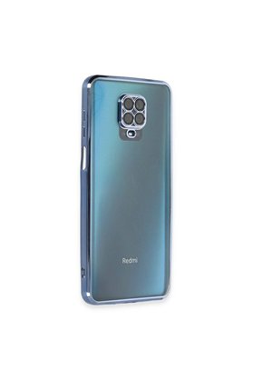 Ethab Ticaret Glb-Stl41414 Xiaomi Redmi Note 9 Pro Kılıf Razer Lensli Silikon - Açık Mavi