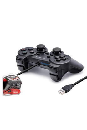 Evi̇mdeyokyok Pc Uyumlu Kablolu Usb Gamepad Oyun Kolu - Si̇yah Hd302