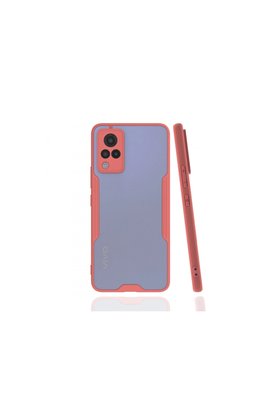 Evimdeyokyok Vivo V21 Kılıf Platin Silikon - Pembe