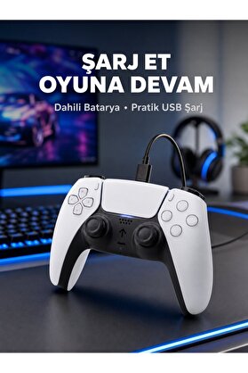Ethab Giyim Kablosuz Oyun Kolu Ps5 Uyumlu Ergonomik Tasarım Ve Hassas Kontrol Yeni Nesil - Glst1349-6552