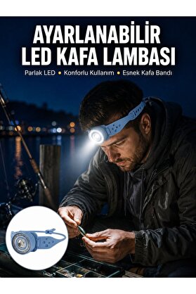 Ethab Giyim Kampçı Kafa Lambası Su Geçirmez Çok Modlu Led Yeni Nesil - Glst8134-8684