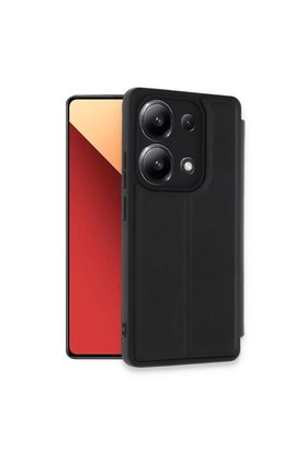 Evimdeyokyok Xiaomi Redmi Note 13 4G Kılıf Flip Cover - Siyah