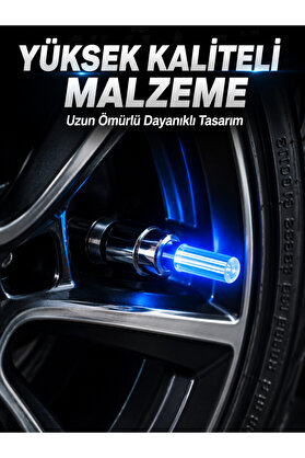 Ucuztekno 4 Adet Led Lastik Sibop Işığı Otomobil İçin Hareket Sensörlü
