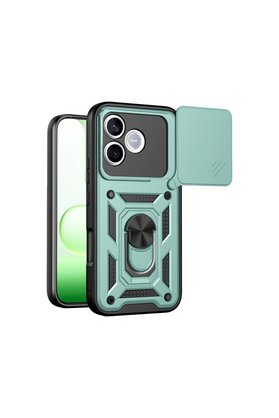 Evimdeyokyok Huawei Honor 600 Lite Pars Lens Yüzüklü Silikon - Yeşil