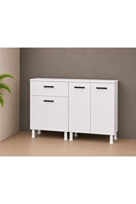 Visasconcept Tek Çekmeceli 140 Cm Çok Amaçlı Dolap