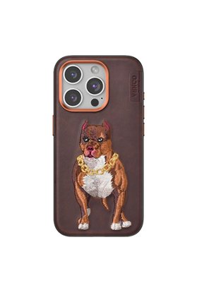 Ethab Ticaret Glb-Stl41414 Venco İphone 14 Pro Max Perma Desenli Kapak - Kahverengi