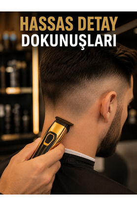 Küçük Hazine Usb Type-C Şarjlı Çok Fonksiyonlu Saç Ve Sakal Düzeltme Makinesi