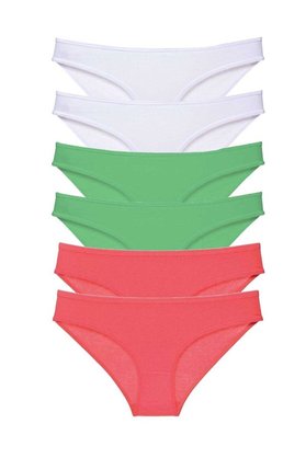 Ethab Ticaret Glb-Stl41414 6 Adet Süper Eko Set Likralı Kadın Slip Külot 552