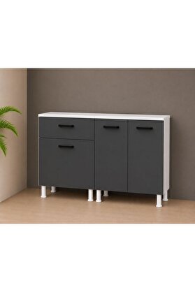 Visasconcept Tek Çekmeceli 140 Cm Çok Amaçlı Dolap