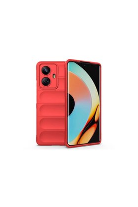 Ethab Ticaret Glb-Stl41414 Realme 10 Pro 5G Kılıf Optimum Silikon - Kırmızı