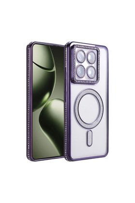 Ethab Ticaret Glb-Stl41414 Mi 14T Pro Joke Simli Magneticsafe Kılıf - Derin Mor