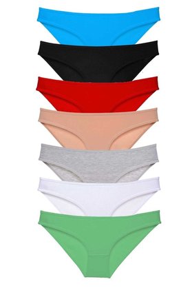 Ethab Ticaret Glb-Stl41414 7 Adet Süper Eko Set Likralı Kadın Slip Külot Set 2
