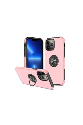 Ethab Ticaret Glb-Stl41414 İphone 13 Pro Kılıf Elit Yüzüklü Kapak - Pembe