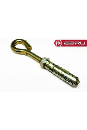Ethab Ticaret Glb-Stl41414 Gömlekli Kancalı Kapalı Çelik Dübel M6 - 10 Adet