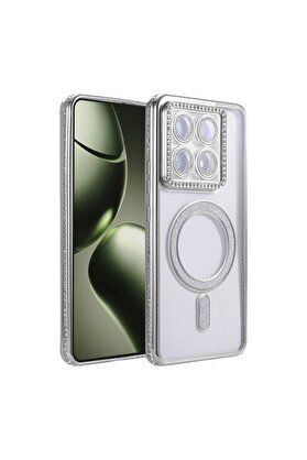 Ethab Ticaret Glb-Stl41414 Samsung Galaxy A35 5G Kılıf Pars Lens Yüzüklü Silikon - Kırmızı