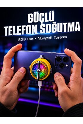 Ethab Giyim Mobil Lar İçin Rgb Işıklı Telefon Soğutucu - Glst4851-9706