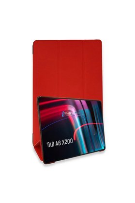 Ethab Ticaret Glb-Stl41414 Samsung Galaxy X200 Tab A8 10.5 Kılıf Tablet Smart Kılıf - Kırmızı