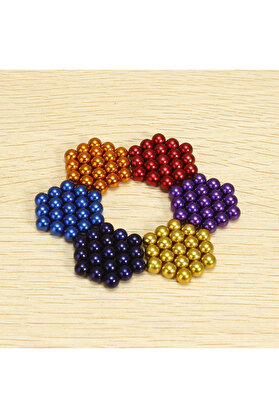 Evi̇mdeyokyok Renkli̇ 216 Adet Mıknatıs Neocube Mıknatıs 5 Mm Neodyum