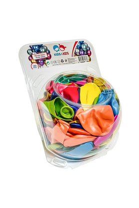 Ethab Ticaret Str-117 Metalik Karışık Renk 100Lü Balon - 1 Adet