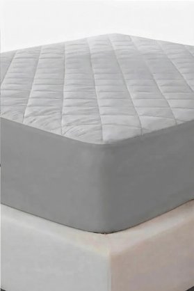 Bebesi 60X120 Cm Sıvı Geçirmez Kapitoneli Fitted Alez Bebe Çok Açık Gri Renk