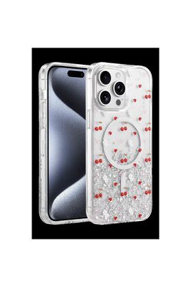 Ethab Ticaret Glb-Stl41414 Onegif İphone 15 Pro Max Misk Simli Magsafe Kapak - Desen 5