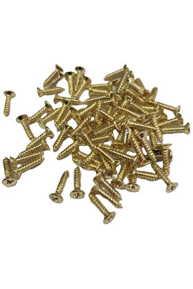 Evimdeyokyok Sarı 1000 Adet Klips Vidası 2,2X9,5 Mm Yhb - Konik Başlı Kutu, Sandık, Ayak, Askı, Mini Vida