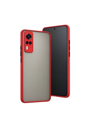 Evimdeyokyok Vivo Y53S Kılıf Montreal Silikon Kapak - Kırmızı