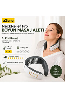 Ethab Giyim Ezere Neckrelief Pro Ultrasonik Dalgalı Ve Isıtmalı Rahatlatıcı Boyun Masaj Ale - Glst9768-315