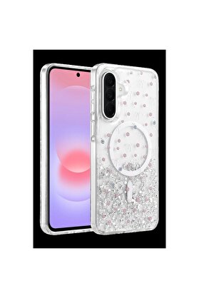 Ethab Ticaret Glb-Stl41414 Onegif Samsung Galaxy A56 Misk Simli Magsafe Kapak - Desen 1