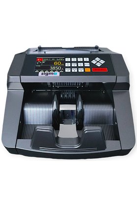 Sigma SC7520 Karışık Para Sayma Makinesi TL Karışık USD ve Euro Adet Sayım + Konuşma + Müş. Ekranı