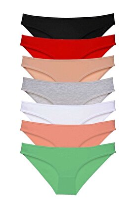Ethab Ticaret Glb-Stl41414 7 Adet Süper Eko Set Likralı Kadın Slip Külot Set 1