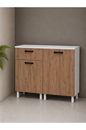 Visasconcept Tek Çekmeceli 120 Cm Çok Amaçlı Dolap