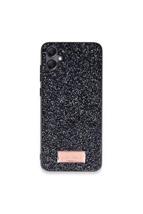 Ethab Ticaret Glb-Stl41414 Onegif Samsung Galaxy A05 Bright Simli Kapak - Siyah