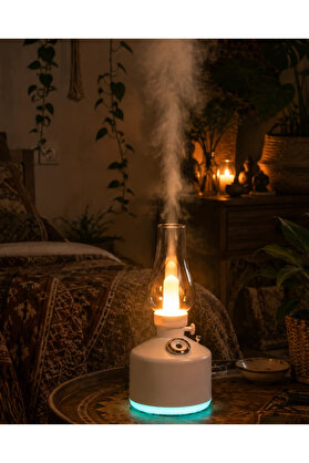Ebyy Led Işıklı Vintage Hava Nemlendirici Aromaterapi Difüzörü Usb Şarjlı
