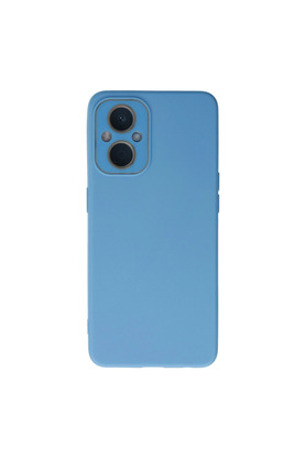 Evimdeyokyok Oppo Reno 7 Lite Kılıf Lansman Glass Kapak - Mavi
