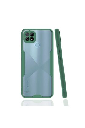 Ethab Ticaret Glb-Stl41414 Realme C21 Kılıf Platin Silikon - Yeşil