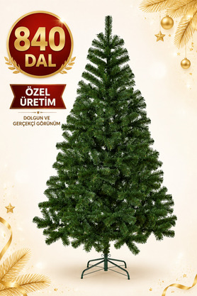 Begin Power 210 Cm Lüks Yılbaşı Ağacı 840 Sık Dallı 1. Sınıf Noel Ağacı Yılbaşı Çam Ağacı