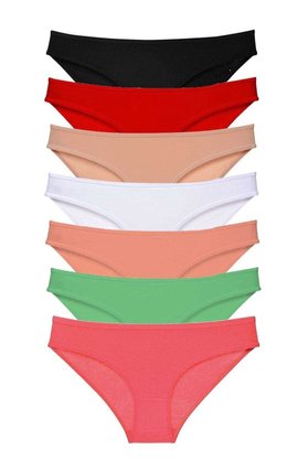 Ethab Ticaret Glb-Stl41414 7 Adet Süper Eko Set Likralı Kadın Slip Külot Set 5