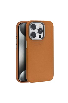 Ethab Ticaret Glb-Stl41414 Joko İphone 15 Pro Max Kılıf Wonder Deri Magsafe Kapak - Kahverengi