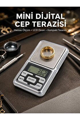 Ethab Giyim Taşınabilir Dijital Cep Terazisi 5 Ölçüm Birimli Yeni Nesil - Glst5975-8627