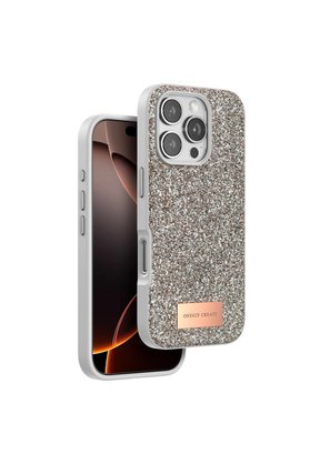 Evimdeyokyok Onegif Apple İphone 16 Pro Max Bright Simli Kapak - Çöl Titanyum
