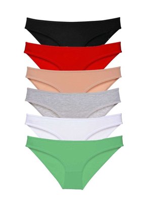 Ethab Ticaret Glb-Stl41414 6 Adet Süper Eko Set Likralı Kadın Slip Külot Renk 2