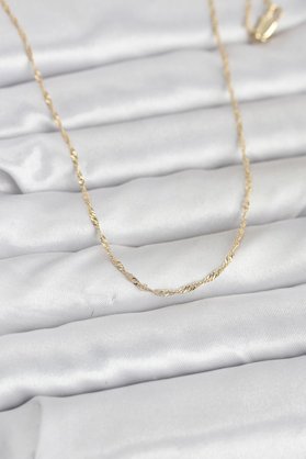 Ethab Giyim Cm 14K Gold Renk Burgu Model 60 Cm Kadın Kolye 5886 - Glst5412-3412