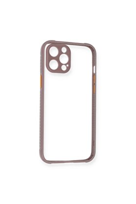 Ethab Ticaret Glb-Stl41414 İphone 12 Kılıf Miami Şeffaf Silikon - Açık Mor