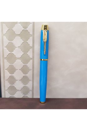 Ethab Ticaret Glbl-Tstil4136 Turkuaz Metal Roller Kalem