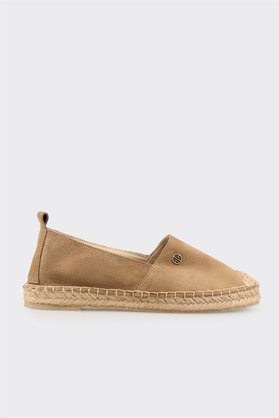 Elle Shoes Naturel Deri Kadın Espadril