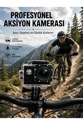 Ethab Giyim Profesyonel Video Çekimleri İçin 1080P Full Hd Aksiyon Kamerası - Glst5331-6990