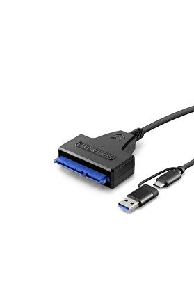 Evi̇mdeyokyok Type-C Ve Usb 3.0 To Sata Hdd Ssd Dönüştürücü Kablo 37 Cm Si̇yah Hdx5571